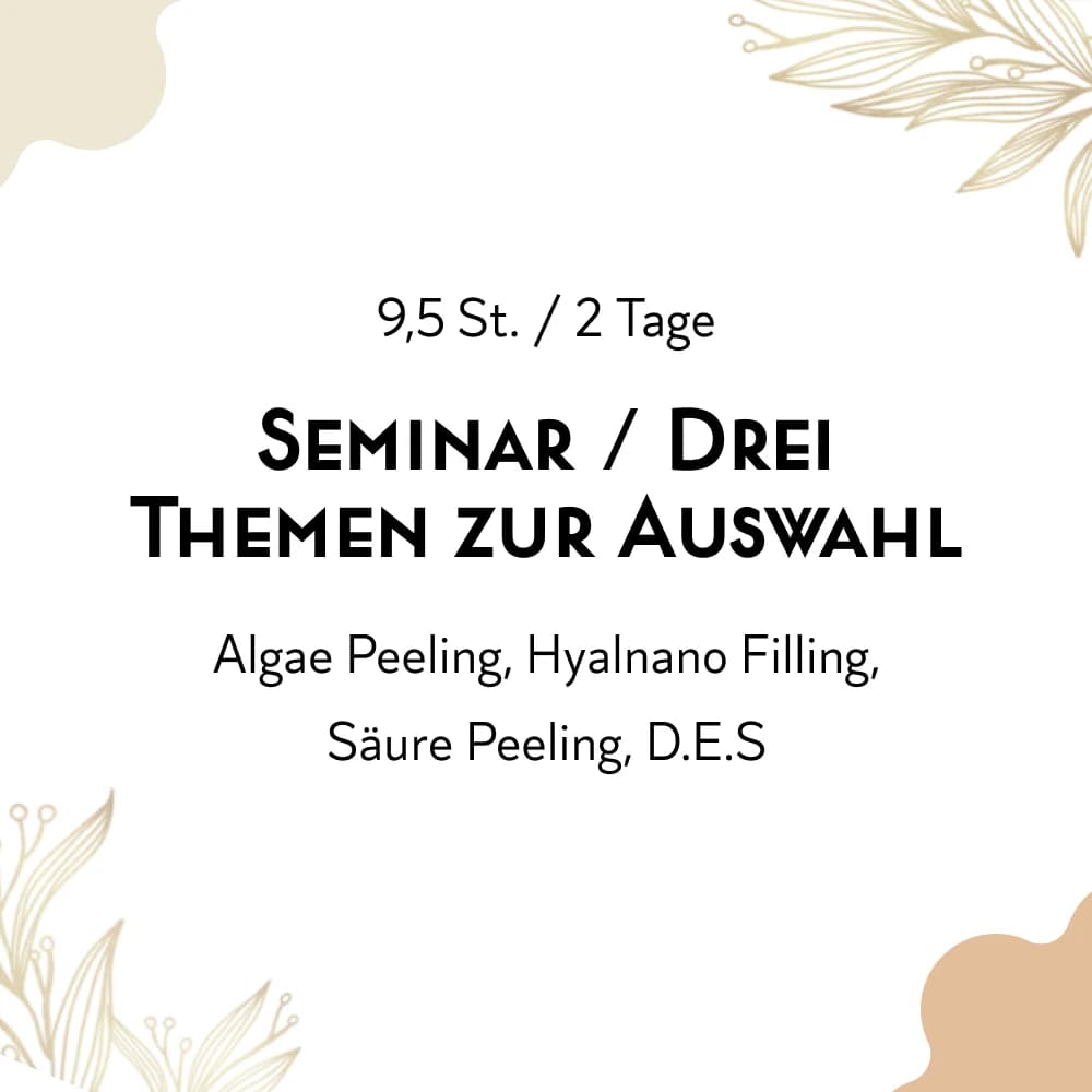 Seminar / Drei Themen zur Auswahl